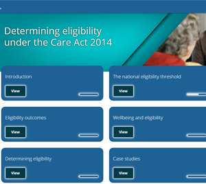 Determining eligibility under the Care Act 2014): e-learning course