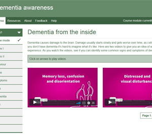 Dementia awareness (Tier 1): e-learning course