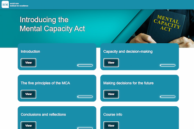 Mental Capacity Act (MCA): e-learning course